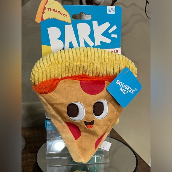 BARK Pizza Face Delivery Bag Dog Toy, new! - Picture 1 of 6